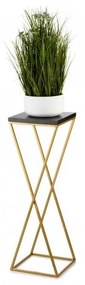 Stojan na kvety LOFT 70x24 cm zlatá/čierna