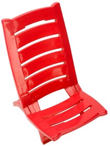 Plážové křeslo Tirreno červené