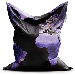 Sablio Sedací vak Svetelná mapa sveta - 200x140 cm
