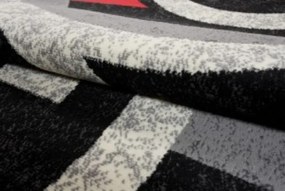 Koberec QMEGA PP CRM T155A čierny / červený