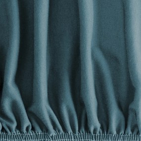 BAVLNENÉ PRESTIERADLO S GUMOU ADELA 220X200X25 CM TMAVOTYRKYSOVÁ