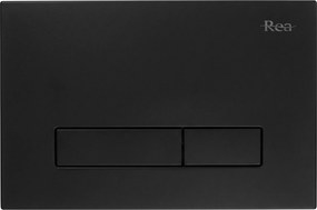 Rea Rea, ovládacie tlačidlo HD k podomietkovým WC systémom K011A-Q a Slim 024N, čierna matná, 245x160x35 mm, REA-E0633