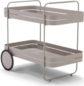 Kovový servírovací stolík na kolieskach 74x42 cm Gin &amp; Trolley – Spinder Design