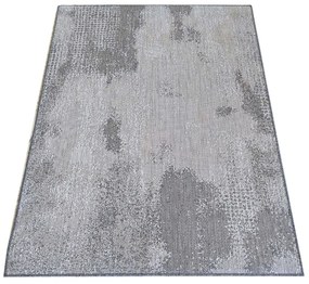 Štýlový koberec s abstraktným vzorom v sivej farbe Šírka: 120 cm | Dĺžka: 170 cm