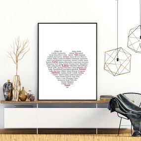 Plagát - Love Heart (A4)