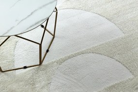 Moderný koberec MODE 8598 geometrická krémová Veľkosť: 240x330 cm