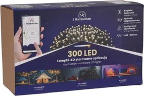 JU Svetelná reťaz iLLUMINATION (SMART), 300 LED, teplá biela, sieťové napájanie, interiér/exteriér
