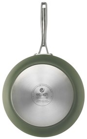 Elmich Nepriľnavá keramická Wok panvica Vital Ø 30 cm - olivovo zelená