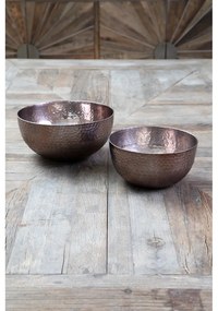 Kovové servírovacie misky v medenej farbe v súprave 2 ks ø 26 cm Solis – Premier Housewares