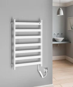 Sapho Sapho, ELIAS Elektrický sušiak uterákov 490x730x110mm, 105W, biela matná, EB540