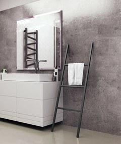Regnis príslušenstvo, kúpeľňový kovový vešiak na uteráky, čierna matná, REGNIS/DR-LOFT/BLACK