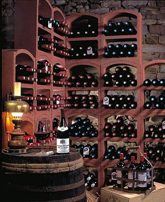 12 x Regál na víno Bloc Cellier - Super červený, kapacita fliaš: 276