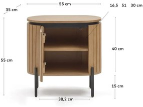 Nočný stolík z mangového dreva Licia - Kave Home