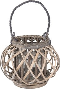 Drevená lucerna Brisa vel. S - Ø 28*20 cm