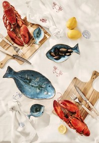 Ib Laursen Látkový obrúsok s výšivkou Atlantis Lobster