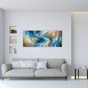 Obraz - Abstraktný prúd (120x50 cm)