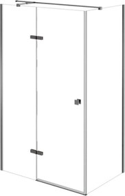 Besco Obdĺžnikový sprchový kút PIXA GUN METAL R 100x80 (100x90, 120x80, 120x90), výška 195 cm - bez vaničky BESCO-Rozmery: 100x80, BESCO-Orientácia: …