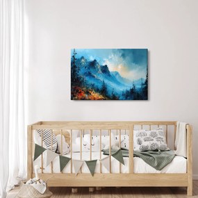Obraz - Maľba hôr (90x60 cm)