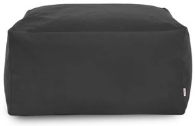 Plyšová taburetka kocka sivá