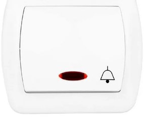 AD1L Zvončekový vypínač biely