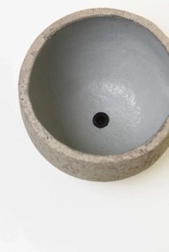 Kónický kvetináč VIRINGO, vláknocement, 33x29 cm, sivý