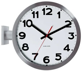 Dizajnové obojstranné nástenné hodiny 5511 Karlsson 38cm