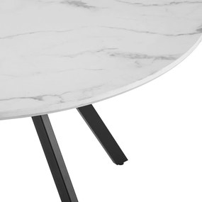 Jedálenský stôl AVENBERG RONDO Ø120 biely
