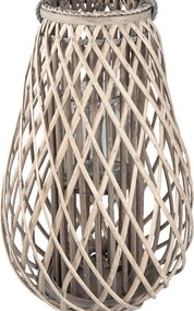 Drevená lucerna Antonella - Ø 38 * 60 cm