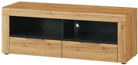 TV stolík Kama II 24 119 cm dub Camargue/čierny