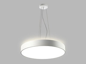 LED2 Závesné LED osvetlenie na lanku RINGO, 42+5W, teplá biela, okrúhle, biele