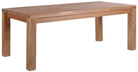 Jedálenský stôl z akáciového dreva 180 x 90 cm svetlé drevo TESA Beliani