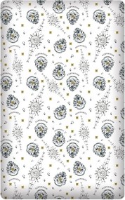 Bavlnené prestieradlo na jednolôžko Harry Potter - 100% bavlna - na matrac 90 x 200 cm x max. 25 cm