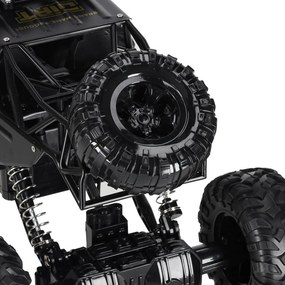 KIK RC Rock Crawler 1:12 4WD kovové 2.4 GHz diaľkovo ovládané terénne auto čierne