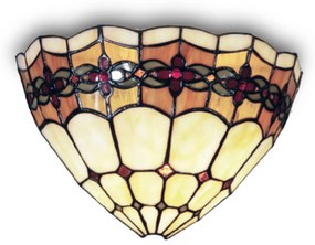 Nástenné svietidlo Weena s dekoráciou Tiffany
