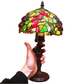 Tiffany stolná lampa 37*20 cm WINE