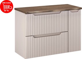Comad Kúpeľňová skrinka pod doskové umývadlo SET-NOC B NAT Casella 80 kašmír/dub casella