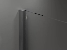 Mexen Velar, posuvné sprchové dvere do otvoru 120 cm, 8mm sklo námraza, grafit brúsený, 871-120-000-31-66