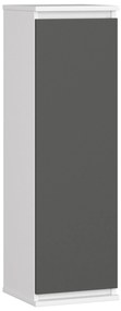 Závesná skrinka STAR 30 cm biela/grafitovo šedá