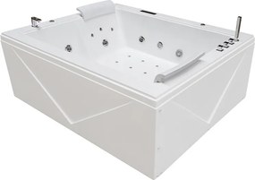 BPS-koupelny Hydromasážna vaňa DIABLO 666 II 180x150 s ohrevom vody