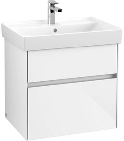 VILLEROY &amp; BOCH Collaro závesná skrinka pod umývadlo, 2 zásuvky, 604 x 444 x 546 mm, Glossy White, C00900DH