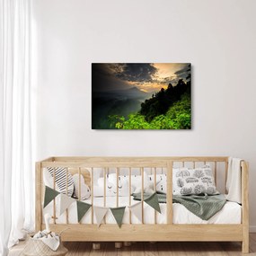 Obraz - zelená horská krajina (90x60 cm)