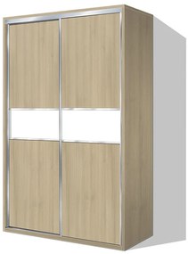 Nabytekmorava Šatníková skriňa s posuvnými dverami Beta HIT 40 farba lamina: agát (akát)