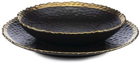 Keramická súprava tanierov Kati Black Gold 2ks