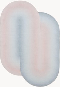 Koberec's nízkym vlasom v organickom tvare Luna