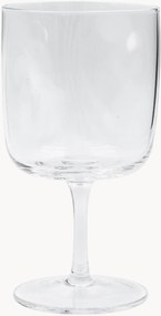 Ručne fúkané poháre na víno Sand, 4 ks