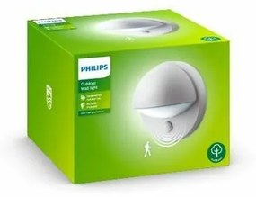 Philips 16246/87/16 June Vonkajšie nástenné svietidlo s čidlom 19,5 cm, sivá