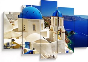 Obraz - Santorini, Grécko (150x105 cm)