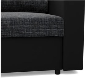 Kreslo LUNA tmavosivé / čierne