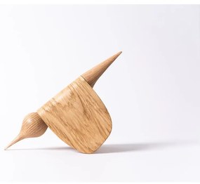 Soška v tvare vtáčika z dubového dreva Gazzda