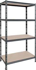 AR Shelving Vysokozáťažový regál Rivet ZEUS, 180 × 100 × 50 cm, nosnosť police: 300 kg